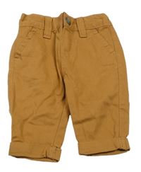 Hnědé plátěné chino kalhoty Baby