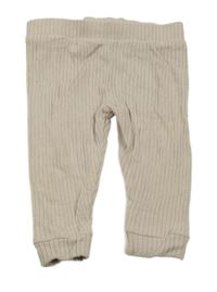 Béžové rebrované ľahké tepláky River Island