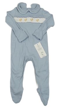 Nové - Svetlomodrý overal s kuřaty a golierikom F&F