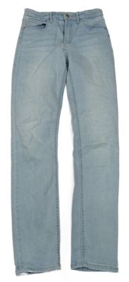 Svetlomodré skinny fit high waist rifle H&M