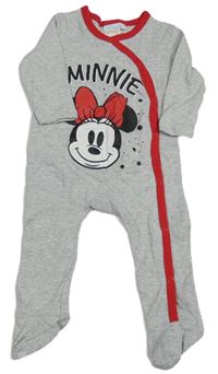Šedo-červený overal s Minnie Disney