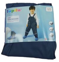 Nové - tmavomodré nepromokavé laclové kalhoty Lupilu