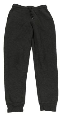 Tmavošedé žebrované tepláky Primark