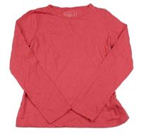 Jahodové melírované tričko E-Vie