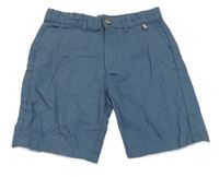 Modré plátěné chino kraťasy River Island
