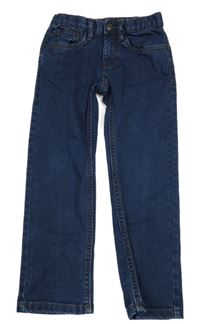 Tmavomodré skinny rifle 