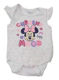 Biele body s hviezdičkami a Minnie Disney