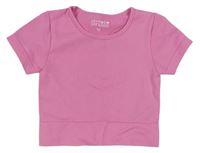 Ružové športové crop tričko Jeff&Co