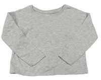 Sivé melírované tričko Tu