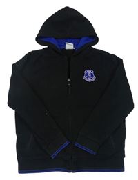 Černá fotbalová propínací mikina s kapucí - Everton FC