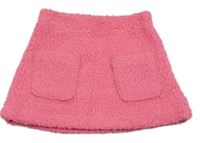 Ružová huňatá sukňa s vreckami Mayoral