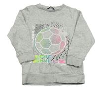 Svetlosivá mikina s loptou George