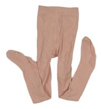 Růžové vzorované punčocháče