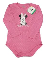 Nové - Ružové bodkovaná é body s Minnie Disney