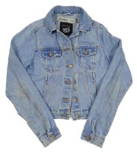 Světlemodrá riflová crop bunda New Look