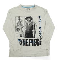 Smotanové tričko s chlapcem - One Piece