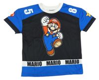 Černo-modré sportovní tričko s Mariem 