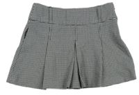 Čierno-biela kockovaná skladaná sukňa Zara