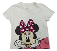 Biele tričko s Minnie C&A