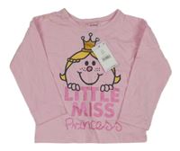 Nové - Růžové triko - Little Miss George