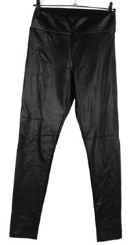 Dámské černé koženkové tregíny Calzedonia 