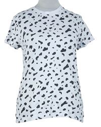 Dámské bílo-černé vzorované tričko Primark 