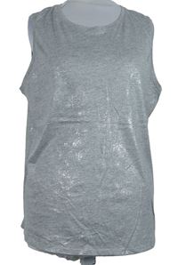 Dámsky sivý trblietavý top M&S