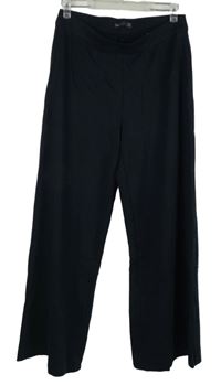 Dámske tmavomodré teplákové voľné é nohavice M&S