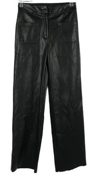 Dámske čierne koženkové nohavice Primark