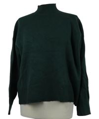 Dámsky tmavozelený sveter s rolákom Primark