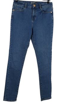 Dámske modré skinny rifle George