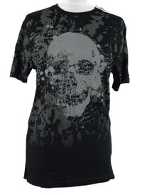 Nové - Pánske čierno-béžové tričko s potlačou Pep&Co