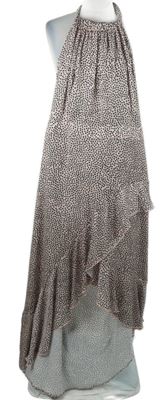 Dámské růžovo-černé puntíkované mullet šaty Lipsy 