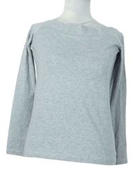 Dámske sivé tričko s lodičkovým výstřihem Atmosphere