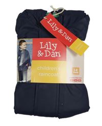-Nové Tmavomodrá nepromokavá jesenná bunda s kapucňou Lily & Dan