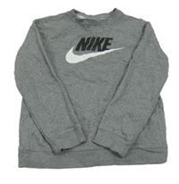 Šedá mikina s logem Nike