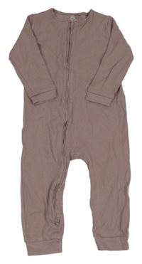 Starorůžový žebrovaný overal Next 