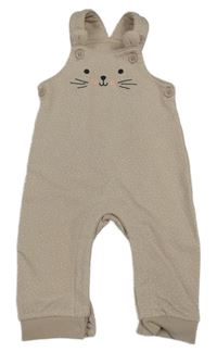 Béžové puntíkaté laclové tepláky s králíčkem Dopodopo