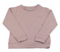 Svetloružová mikina s nápisom Alive