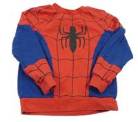 Červeno-modrá mikina so Spidermanem H&M