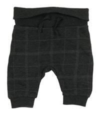 Antracitové kostkované tepláky C&A