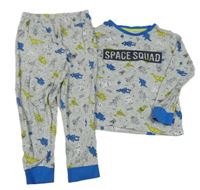 Šedé pyžamo s roboty a raketami Palomino