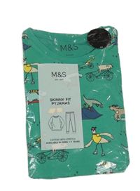 Nové - zelené pyžamo se zvířátky M&S