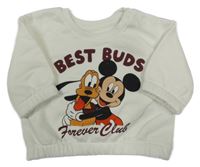 Smetanová mikina s Mickey a Plutem Disney