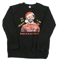 Čierna mikina s fotbalistou - Mohammed Salah Justhoods