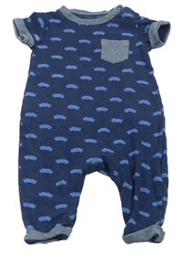 Tmavomodrý vzorovaný overal Mothercare