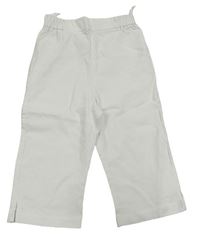 Biele elastické capri nohavice C&A