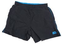 Čierne šušťákové kraťasy Slazenger