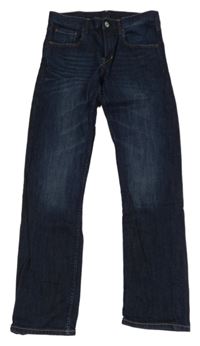 Tmavomodré slim rifle H&M