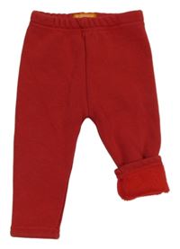 Červené zateplené legíny 